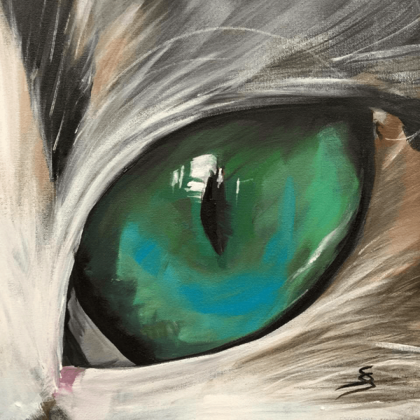 Moments „Cat“, 25 x 25 cm, acryl on canvas
