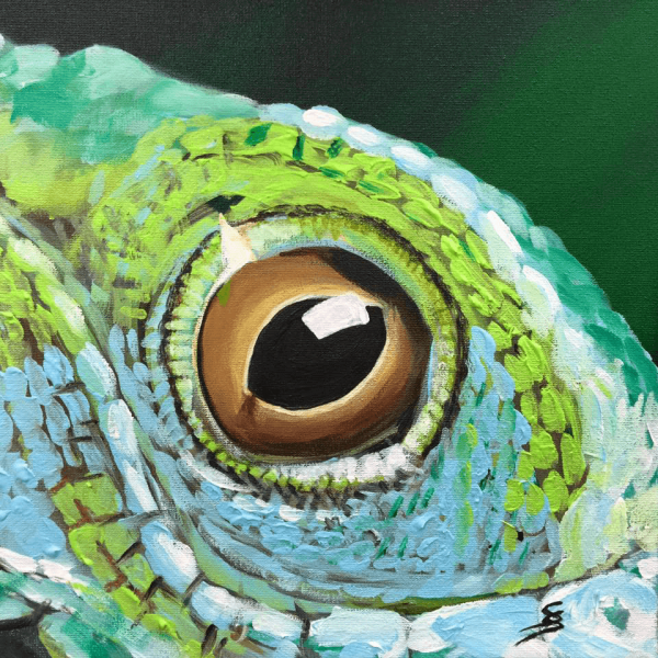Moments „Chameleon“, 25 x 25 cm, acryl on canvas
