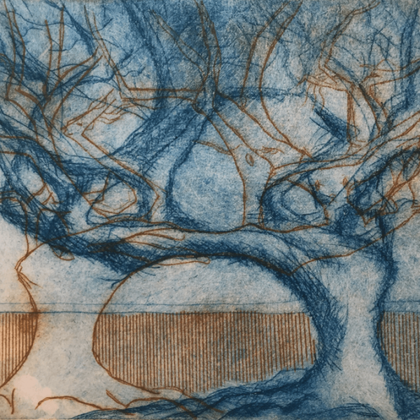 2 Trees 1, 15 x 21 cm, etching
